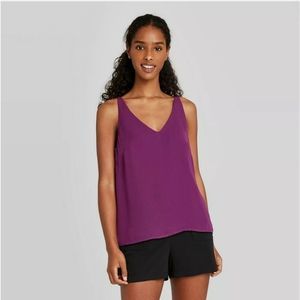 A New Day Royal Purple Loose Fitted Tank